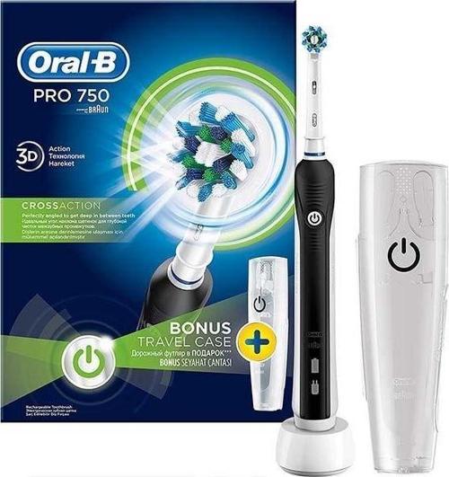 Pro 750 Siyah Power Siyah Şarjlı Diş Fırçası
