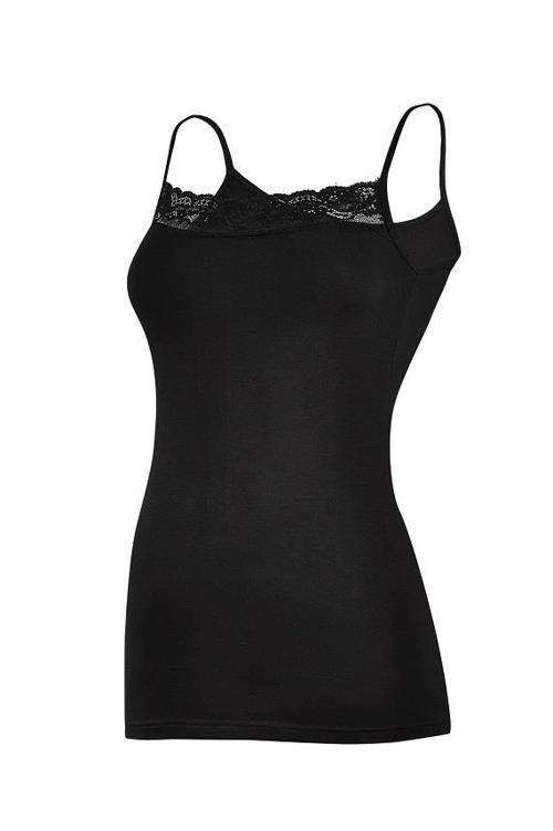 3 Adet Yıldız Bayan Likralı Dantelli İp Askılı Atlet Siyah 2136