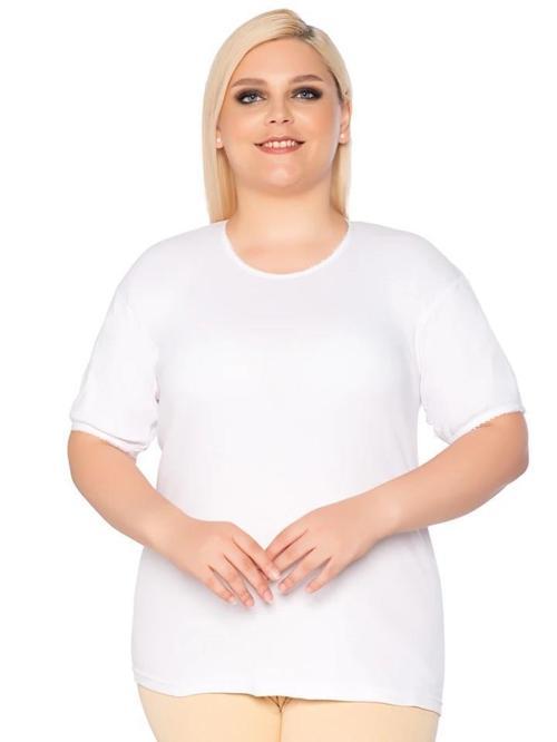 6 Adet Gümüş Bayan Ribana Kısa Kollu Kaşkorse Fanila Atlet 3013