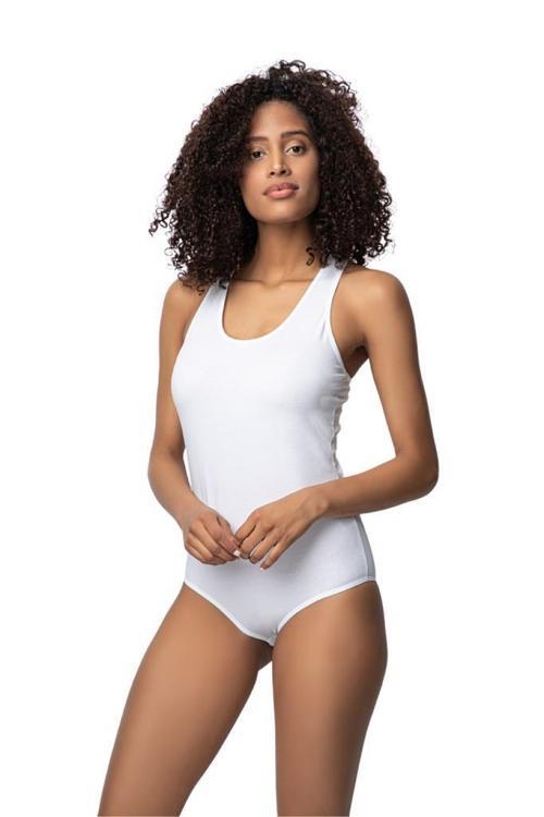 Bayan Sporcu Kancalı Çıtçıtlı Body 309