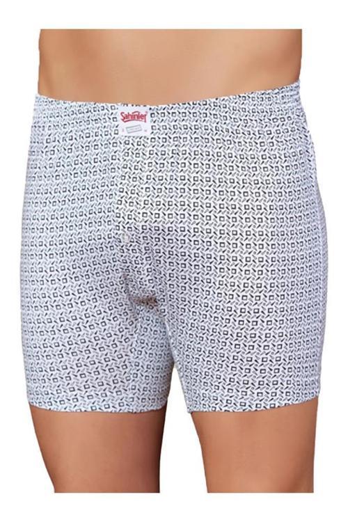 Erkek Penye Boxer Düz Renk ve Desenli E010