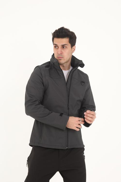 Camp460 Outdoor Tactical Softshell Su & Rüzgara Dayanıklı içi Polarlı Erkek Taktik Mont