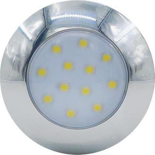 AquaLED Tavan Lambası, 12 Leds, 12V/28V, Krom
