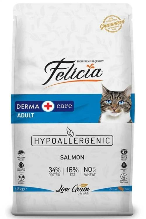 Düşük Tahıllı Hipoalerjenik Somonlu Yetişkin Kedi Maması 12 Kg