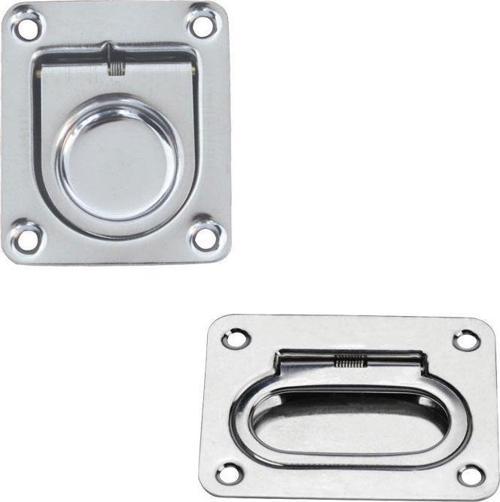 Gömme Kulp, Yaylı Tutamak, Inox 316, 76X57Mm