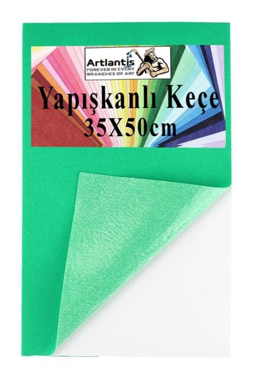 Yapışkanlı Keçe 35x50 cm 1 Adet 2.0 mm Kendinden Yapışkanlı Renkli Hobi Keçesi Elişi Keçe Kumaşı Anasınıfı Kreş Etkinlik