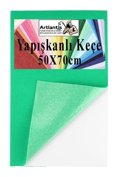 Yapışkanlı Keçe 50x70 cm 1 Adet 2.0 mm Kendinden Yapışkanlı Renkli Hobi Keçesi Elişi Keçe Kumaşı Anasınıfı Kreş Etkinlik