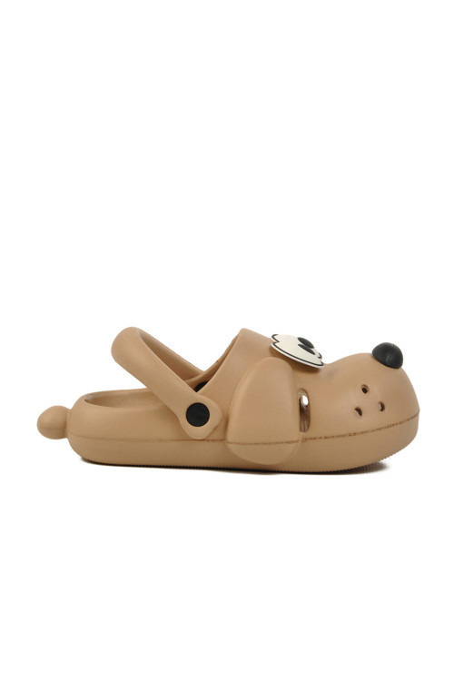 Bej Unisex Çocuk Sabo Terlik Doggy P