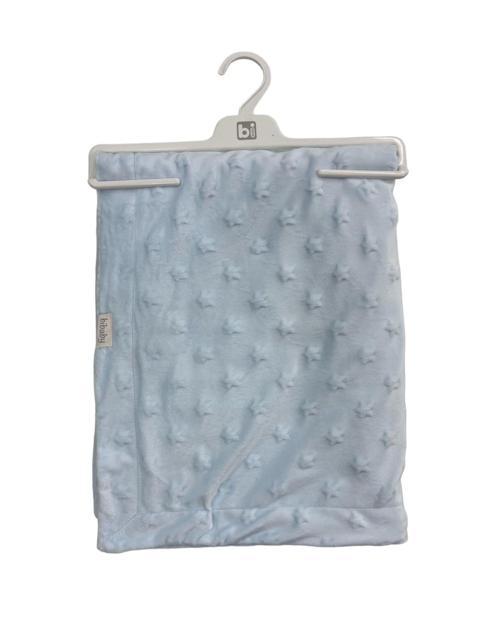 Embossed Star 90x108 Battaniye 64728 Blue