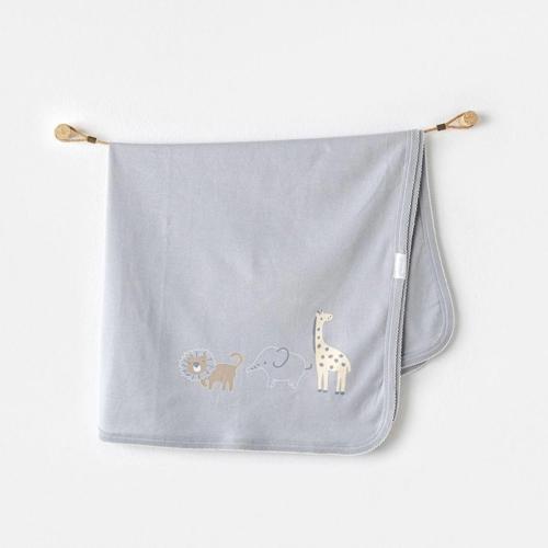 Ac25808 Blanket 85x90 Little King Bebek Battaniye Grey