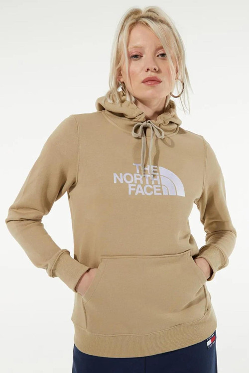 Women's Drew Peak Pull Hoodie Flax Kadın Kapüşonlu Sweatshirt Bej