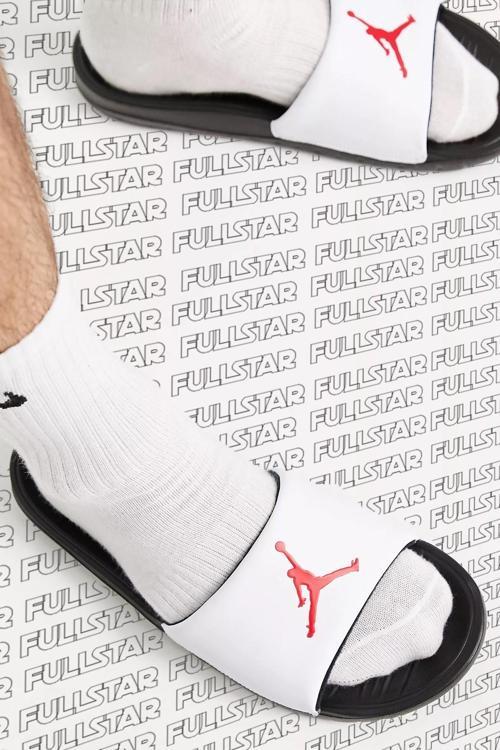 Jordan Jumpman Break White Unisex Slide Jordan Terlik Beyaz
