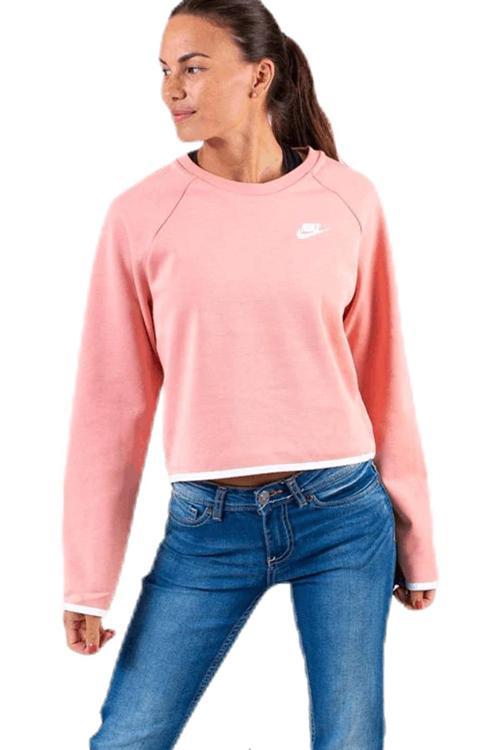 Womens Tech Fleece Crewneck Jumper Kadın Pembe Sweatshirt