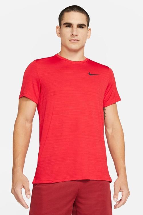 Dri Fit Superset Top Mens Training Tee Erkek Koşu Antrenman Tişörtü Kırmızı