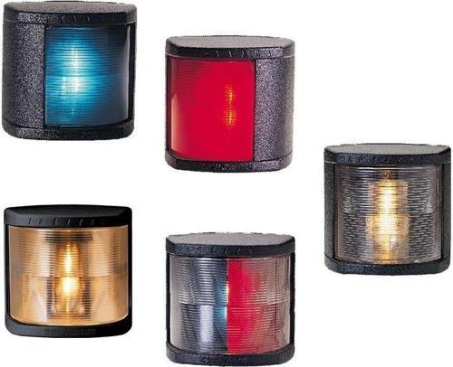 Klasik LED 20 Pruva Feneri 225°, 12-24V, beyaz (Siyah gövde)