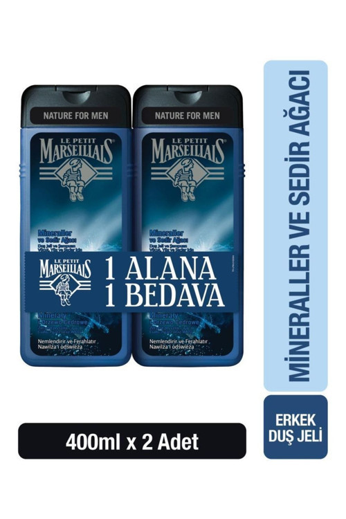 Mineral Ve Sedir Ağacı Men Duş Jeli 400 Ml X2