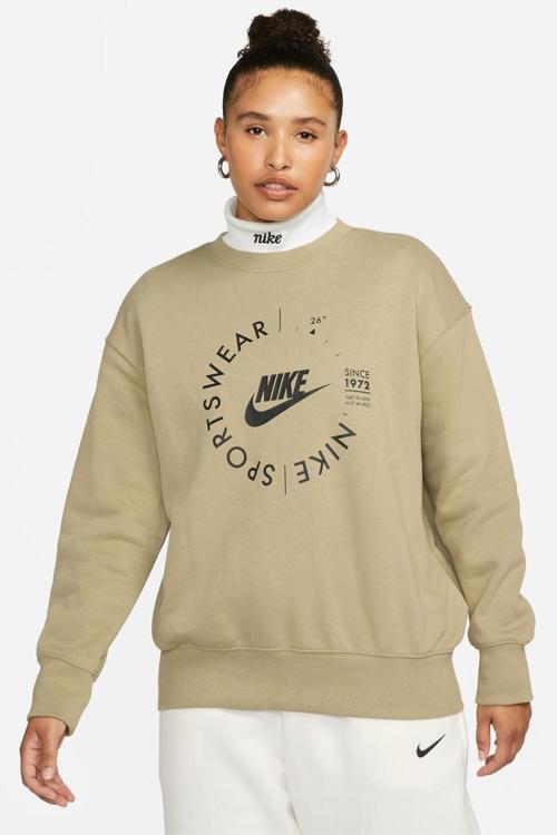Sportswear Utility Graphic Women’s Kadın Oversize Sweatshirt Haki