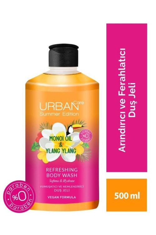 Summer Body-Monoi Yağı&Ylang Ylang Arındırıcı Ve Ferahlatıcı Duş Jeli-Vegan-500 Ml X 4 Adet