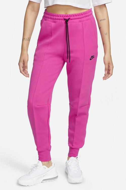 Sportswear Tech Fleece Standart Fit Mid Rise Jogger Kadın Eşofman Altı Fuşya