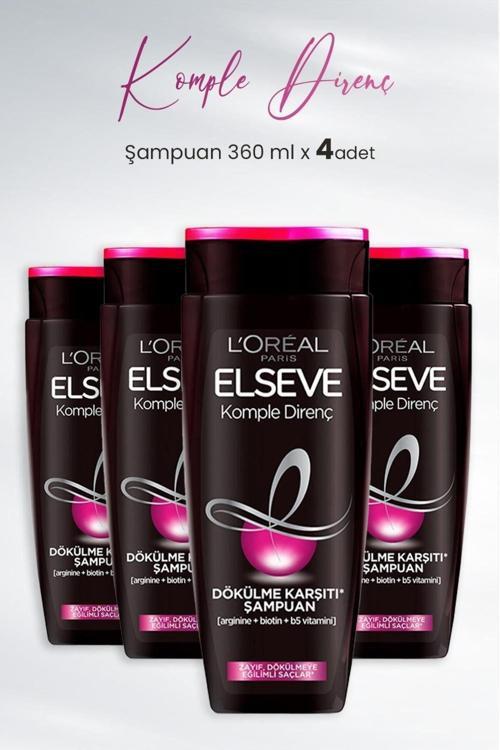 Komple Direnç Dökülme Karşıtı Şampuan 360 Ml X 4 Adet
