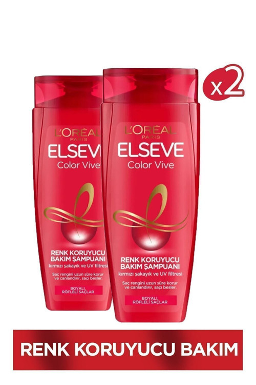 L'Oréal Paris Colorvive Renk Koruyucu Bakım Şampuanı 450 Ml 2 Adet