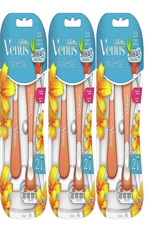 Gilette Riviera Kadın Tıraş Bıçağı 2'Li X 3 Paket