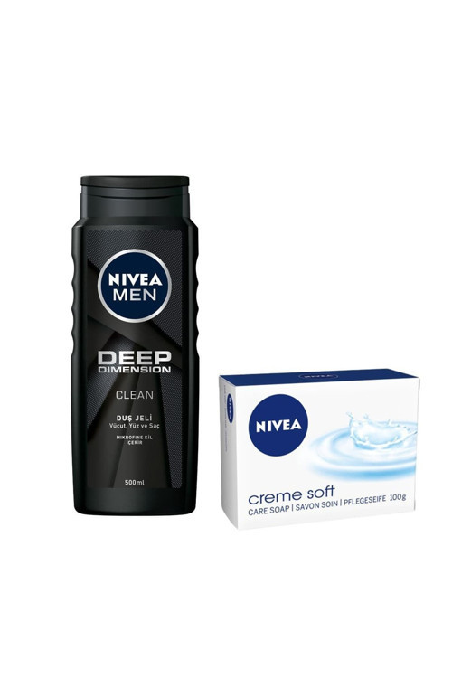 Nıvea Duş Jeli 500 Ml Deep Dimension 4005900520296 2'Li Set