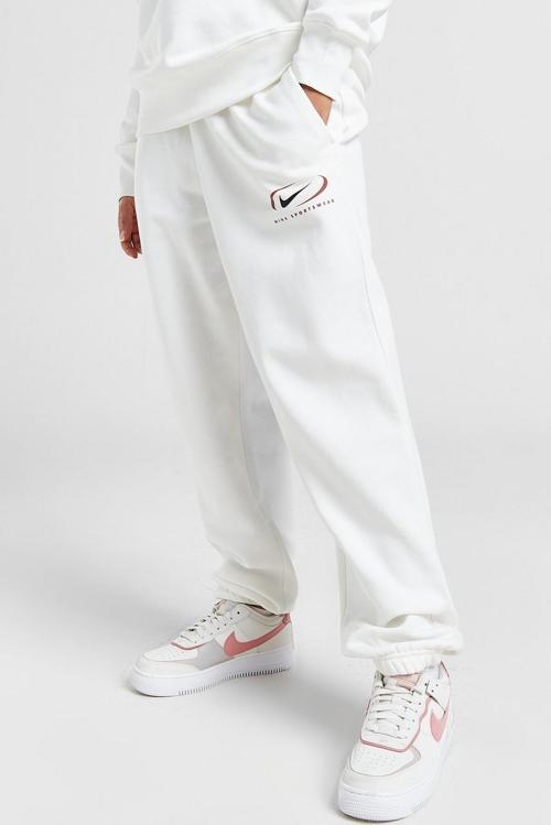 Sportswear Phoenix Fleece Oversize High Rise Pants Kadın Oversize Yüksek Belli Şardonlu Eşofman Altı Beyaz