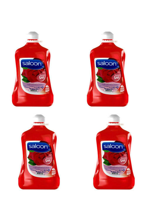 Saloon Sıvı Sabun Gül 4 Lt ( 4 Adet )