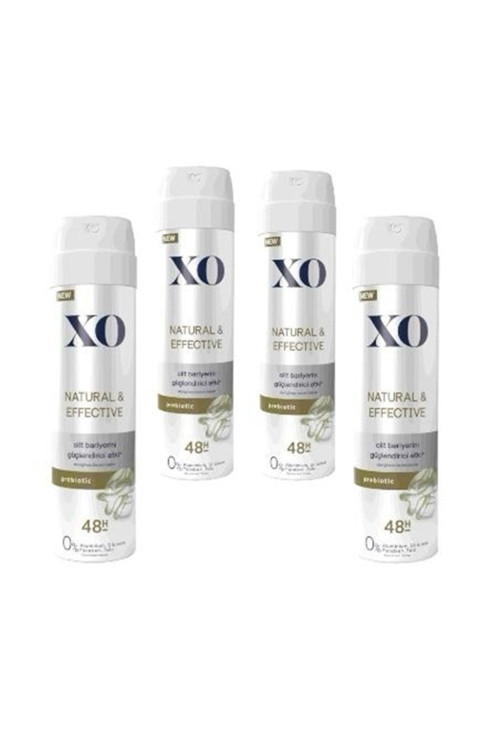 4 Adet Natural & Effective Kadın Deodorant Sprey 150 Ml