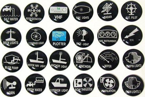 Kontrol Panelleri İçinyapışkanlı Çıkartma 24 Ad.S