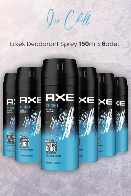 Ice Chill Erkek Deodorant Sprey 150 Ml X 6 Adet