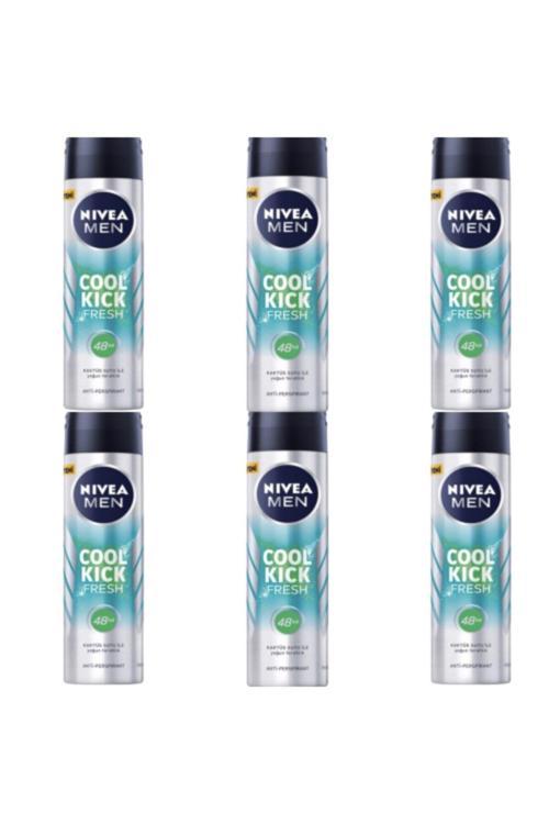 Nıvea Men Cool Kick Fresh Erkek Deodorant Sprey 150 Ml X 6