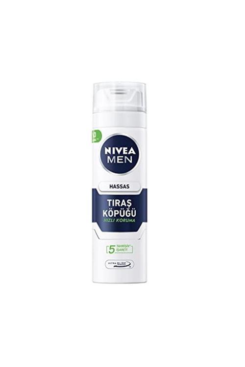 Nıvea Men Hassas Tıraş Köpüğü 200 Ml Hassas Ciltlere Özel Hızlı Koruma