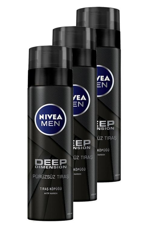 Nıvea Tıraş Köpüğü Deep Dimension 200 Ml 3'Lü Set