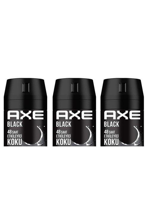 Erkek Deodorant & Bodyspray Black 48 Saat Etkileyici Koku 150 Ml X3