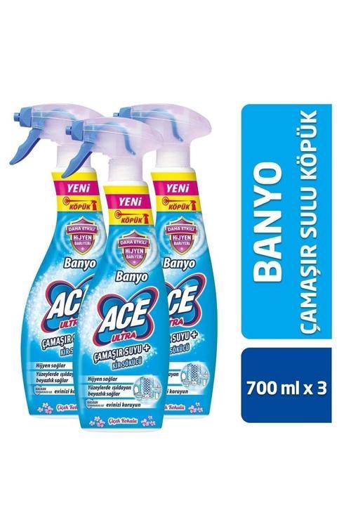 Köpük Banyo Ultra Çamaşır Susuz Banyo- 700 Ml X 3 Adet