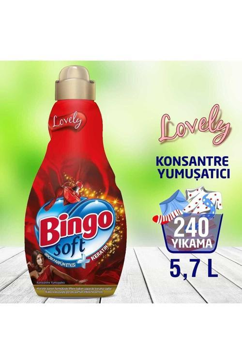 Soft Konsantre Çamaşır Yumuşatıcısı Lovely 1440 Ml - Ekonomi Paketi 4'Lü