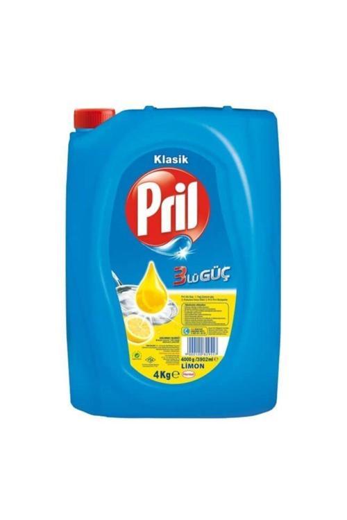 Elde Bulaşık Deterjanı Üç Etkili Güç Limon 4 Kg