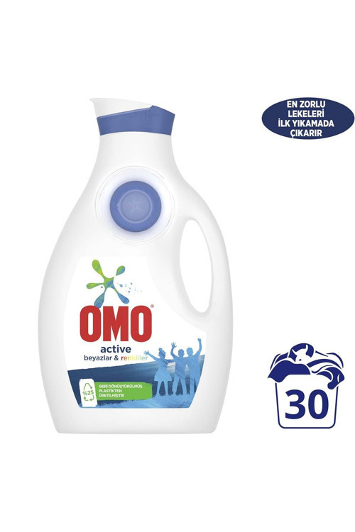 Çamaşır Deterjanı Beyazlar Ve Renkliler 1950Ml 30 Yıkama