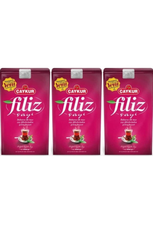 Filiz Siyah Dökme Çay 3 X 1 Kg