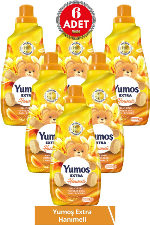 Extra Konsantre Çamaşır Yumuşatıcısı Hanımeli 1440 Ml 6 Adet