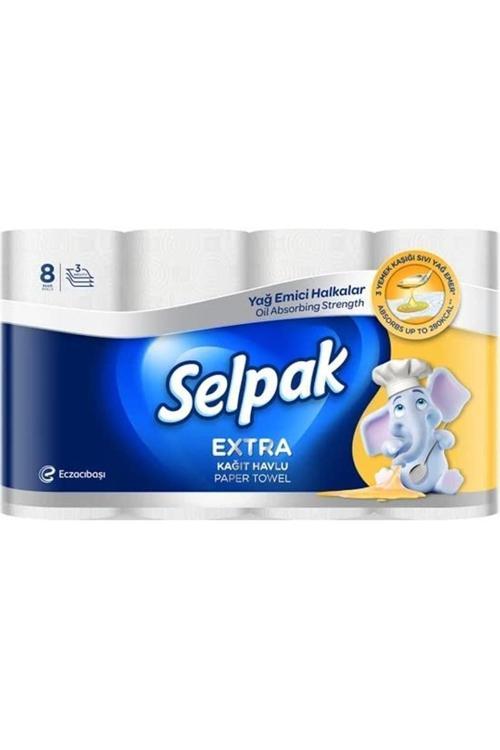 Extra Kağıt Havlu 8'Li Yağ Emici