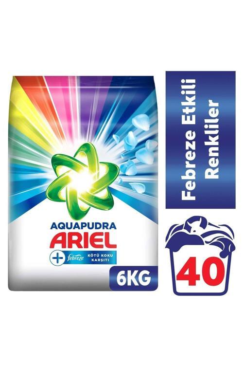 Febreze Etkili Renkliler Özel 6 Kg Aqua Pudra Toz Çamaşır Deterjanı