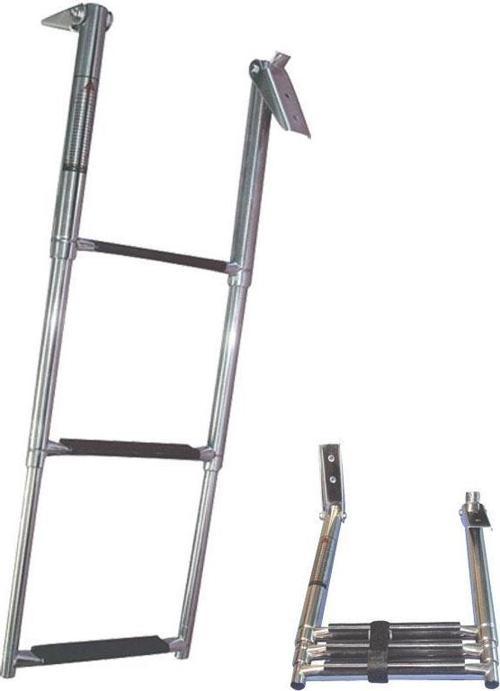 Teleskopik Merdiven, Krom,3 Bas., Inox 316, 330x860Mm