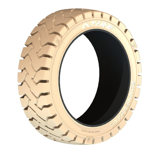 18x9-12.125 Runner Band Çemberli Dişli İz Bırakmayan Dolgu Forklift Lastiği