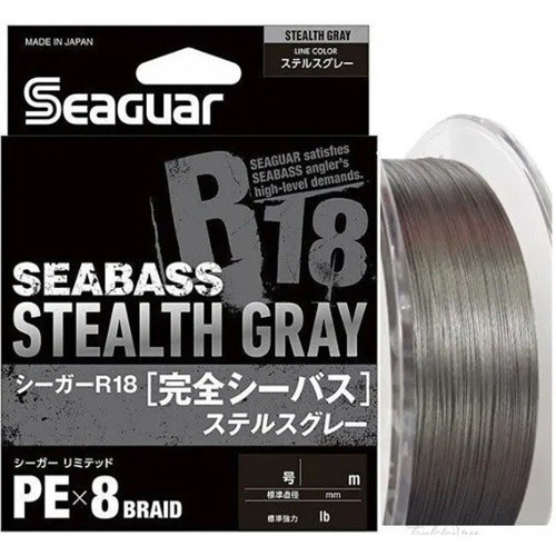R18 Seabass 8B Stealth Gray 150m İp Misina 0,16mm
