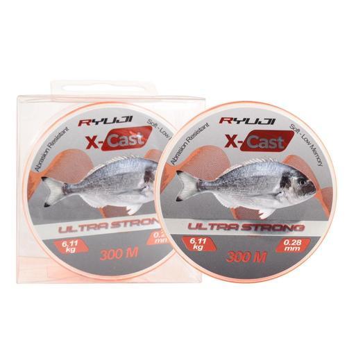 X-Cast Surf Orange 300m Monofilament Misina 0,25mm