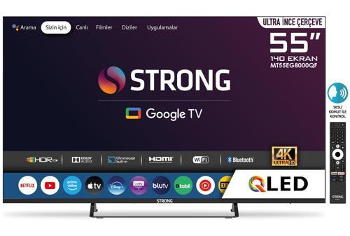 MT55EG8000QF 55’’ 140cm Ekran FRAMELESS QLED 4K Ultra HD Google TV