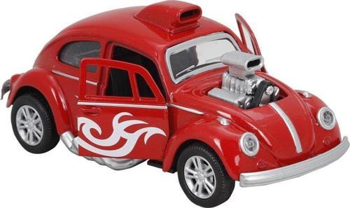 Birlik Metal Işıklı Motorlu Çekbırak Araba VW Tosbağa 1:36 - FY6757-12D